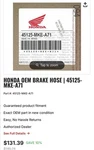 Honda Oem Front Brake Line 19- 26 Crf 250 450 45125-MKE-A71. Fixed Price $35.00.
