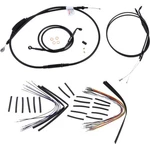Burly Brand Black Vinyl Jail Cable Kit For 12" Handlebars B30-1136. Fixed Price $232.31.