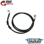 Drag Specialties 1741-2897 Extended Length +6" Black Vinyl Brake Line Kit. Fixed Price $72.40.