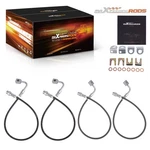 Front & Rear Brake Lines For Jeep Wrangler Jk Unlimited 2WD 4WD 2007-2018. Fixed Price $88.38.