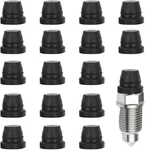 Car Brake Bleeder Screw Caps, Auto Rubber Grease Fitting 18PCS, Black. Fixed Price $9.98.