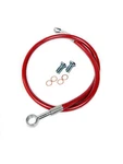 Streamline +4" Extended Steel Braided Rear Brake Red LTZ400 KFX400. Fixed Price $31.30.