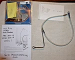 Magnum Sterling Chromite 11 Abs Brake Line For Harley Davidson Fxs/b Incomplete. Fixed Price $100.00.