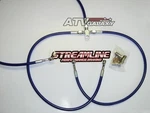 Streamline +1" Front Brake Lines Kit Atv Blue Kawasaki KFX450 2008-2010. Fixed Price $69.95.