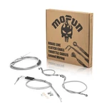 Mofun 12" 14" Handlebar Brake Clutch Throttle Cable For Harley Dyna Fld Fxdb Abs. Fixed Price $109.64.