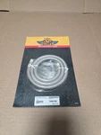 J&p Cycles Stainless Braided Hose 3' Ft Natural/ Silver 1/4" 7400150. Fixed Price $28.00.