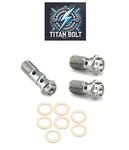 3 Titanium Front Brake Line Safety Banjo Bolts For Yamaha Yzf R1 R6 M10X1.25. Fixed Price $44.09.