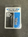 Drag Specialties #3 Male- 1/8 Pipe St Chrome Adapter Brake Line Fitting. Fixed Price $11.99.