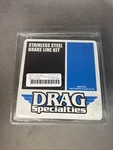 Drag Specialties Stainless Steel Brake Line Kit Part #1741-2897 Blk +6 New. Fixed Price $76.49.