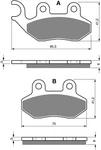 Brake Disc Pads Front R/h Goldfren For 2007 Sym Hd Evo. Fixed Price $18.90.