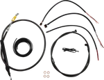 Choppers Complete Midnight Cable Brake Line Kit LA-8156KT2-19M. Fixed Price $323.90.