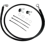 Drag Specialties 1741-2571 Extended Length Black Vinyl Brake Line Kit. Fixed Price $62.95.