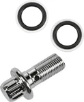 Harddrive 17-0086 7/16 Banjo Bolt W/ Washers Chrome 12-PT OE#41739-84. Fixed Price $18.56.