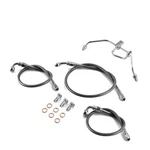 52" For Harley Dyna 42163-08A 42480-09 41800295A Non-abs Black Brake Line Kit. Fixed Price $84.12.