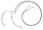 Magnum SSC1116-00 Clear Coated Xr Stainless Lower Front Brakeline Kit. Fixed Price $149.99.