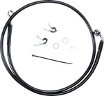 Drag Specialties 660313-6BLK Brake Line Front Black +6" '04-'10 Xl. Fixed Price $67.15.