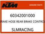 Ktm Oem Part 60342001000 Brake Hose Rear Control. Fixed Price $95.58.