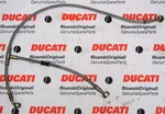 Ducati Double Disc Brake Line Hose Steel Braided Shorter Bars: 5-10-18" Length. Fixed Price $29.97.