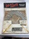 Harley Russell Drilled Stainless 74-77 Xl Fx Front Brake Disc Rotor 47002. Fixed Price $112.00.