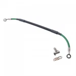 Tusk Rear Motorcycle Steel Braided Brake Line Standard Length Green. Fixed Price $43.12.