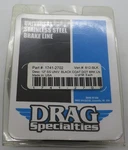 1741-2702 Drag Specialties 12" Black Vinyl-coated Stainless Steel Brake Line. Fixed Price $18.77.