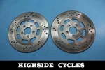 1425 99 Harley-davidson Dyna Dual Front Wheel Rim Brake Rotor Disc .1845". Fixed Price $40.00.