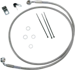Drag Specialties Brake Line Front Fits +2" Stainless Steel 640210-2. Fixed Price $57.07.