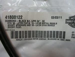 Harley Davidson Oem Fxst/b Brake Line Diamond Black 24" 90 Degree 41800122. Fixed Price $35.20.
