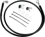 Drag Specialties Brake Line Front Black Fits +8"- Fxdl '01-'05 640110-8BLK. Fixed Price $71.59.