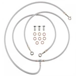Tusk Front Atv Steel Braided Brake Line Standard Length +2" Silver TFK003D261-3. Fixed Price $81.95.