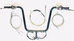 1/4 Ape Hanger 16" Black Handlebar Control Kit 00 -06 Harley Fatboy. Fixed Price $639.00.