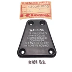Kawasaki KH400 KZ400 KZ650 KZ750 KZ900 Master Cylinder Reservoir Cap Nos #2. Fixed Price $59.50.