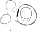La Choppers Beach Bars Braided Cable Line Kit Fits 1996-2006 Harley Softail Flst. Fixed Price $434.95.