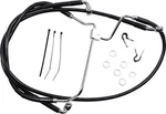Drag Specialties Brake Line Front Black +10" 1741-3984. Fixed Price $122.80.