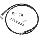 Drag Specialties Extended Stainless Steel Front Brake Line Kit - Clear Coated. Fixed Price $79.75.