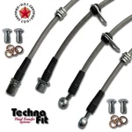 For 86-89 Toyota Celica Gts Front + Rear Techna-fit Stainless Steel Brake Lines. Fixed Price $121.95.