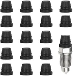 Car Brake Bleeder Screw Caps, Auto Rubber Grease Fitting 18PCS, Black. Fixed Price $7.98.