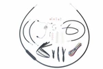 12" Handlebar Cable Brake Line Kit For Harley Davidson Motorcycles By V-twin. Fixed Price $235.71.