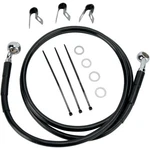 Drag Specialties 660214-4BLK Brake Line Front Black +4" '00-'07 Flst. Fixed Price $67.15.