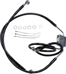 Drag Specialties 612137-6BLK Brake Line Front Black +6" Fxdf '12-'17. Fixed Price $127.53.