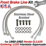 For 1980 1981 1982 Honda GL1100 Goldwing Front Brake Line Kit Steel Braided. Fixed Price $33.99.