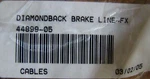 Harley 44899-05 Diamondback Brakeline Fx Nos Oem. Fixed Price $15.00.