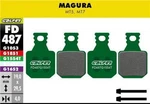 Galfer Pro FD487G1554T Semi Metal Brake Pads Green Magura MT5 & MT7. Fixed Price $34.74.