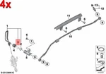 4X Bmw Genuine 259 59C 89V K25 K26 K28 K30 K40 K41 K43 R21 Clamp 34517654982. Fixed Price $20.94.