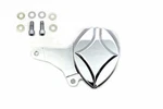 Chrome Billet Front 2 Piston Caliper With Bracket For Harley Davidson By V-twin. Fixed Price $202.40.