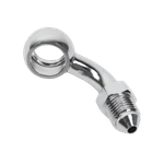 10MM AN3 Silver 90 Degree Banjo Brake Line Fitting For Softail Dyna Touring Xl. Fixed Price $9.95.