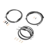 Black Hydraulic Brake Clutch Line Kit For Harley 17-20 Abs Touring 16" 18" Apes. Fixed Price $118.99.