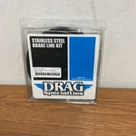 Drag Specialties Front Ext Length Abs Black Vinyl Brake Line Kit +8" 1741-3842. Fixed Price $80.99.