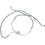 Front Brake Line Flht 96-07 Clear-coated Stainless Steel 1741-0868. Fixed Price $133.30.
