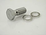 New Single Banjo Bolt Pro System 1 Fitting Chrome R40506. Fixed Price $17.00.